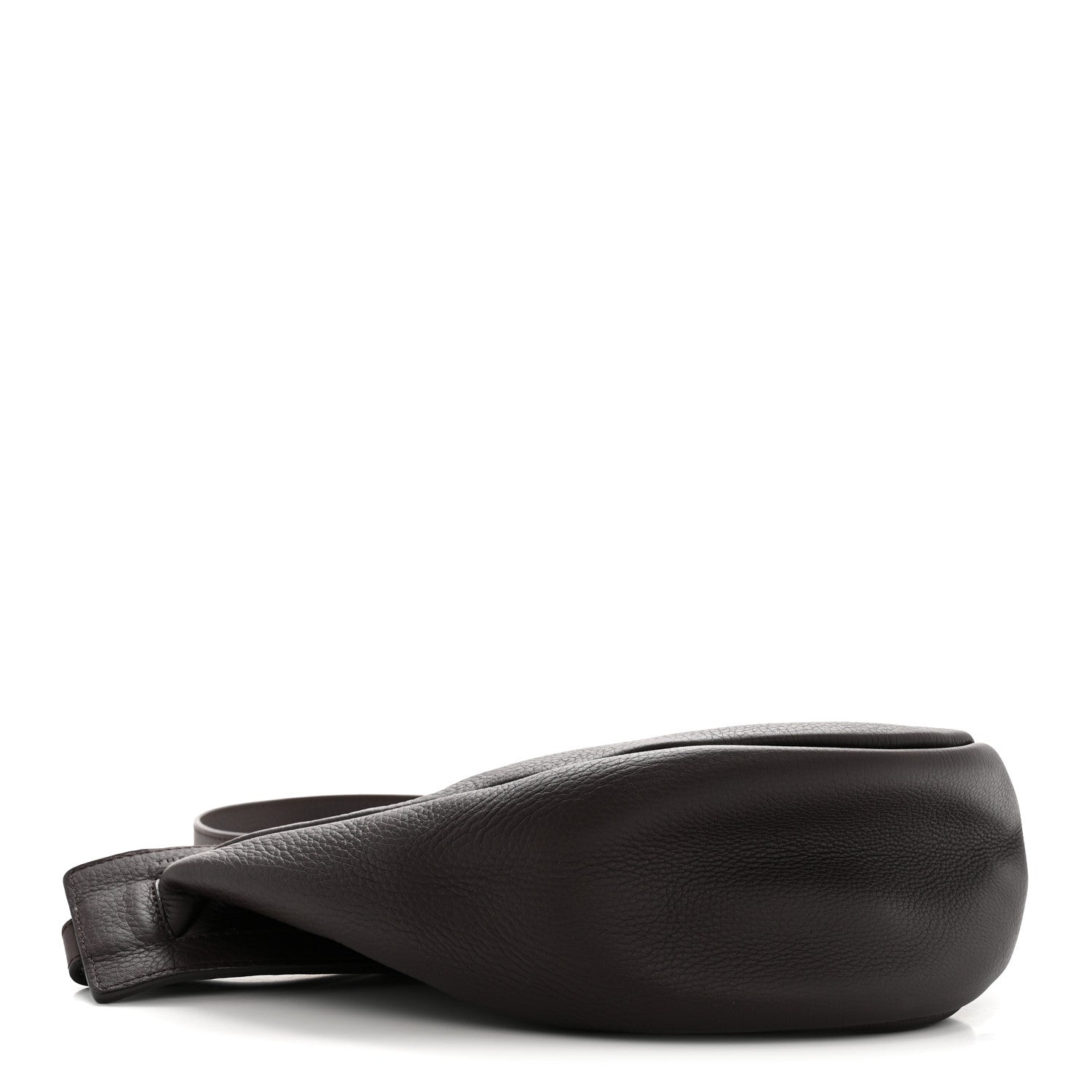 Grained Calfskin Small Slouchy Banana Bag Aubergine