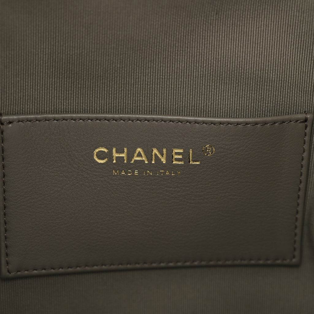 Suede Quilted Medium Chanel 25 Handbag Dark Grey