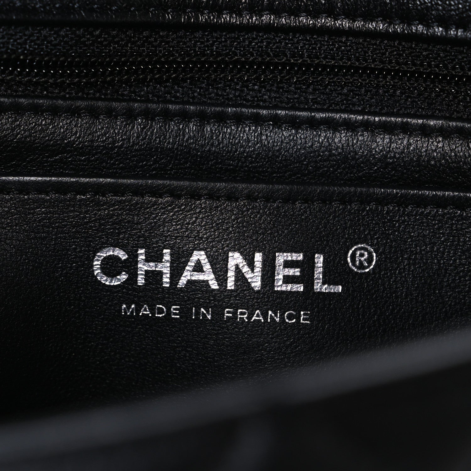 Lambskin Quilted Mini Rectangular Flap Black