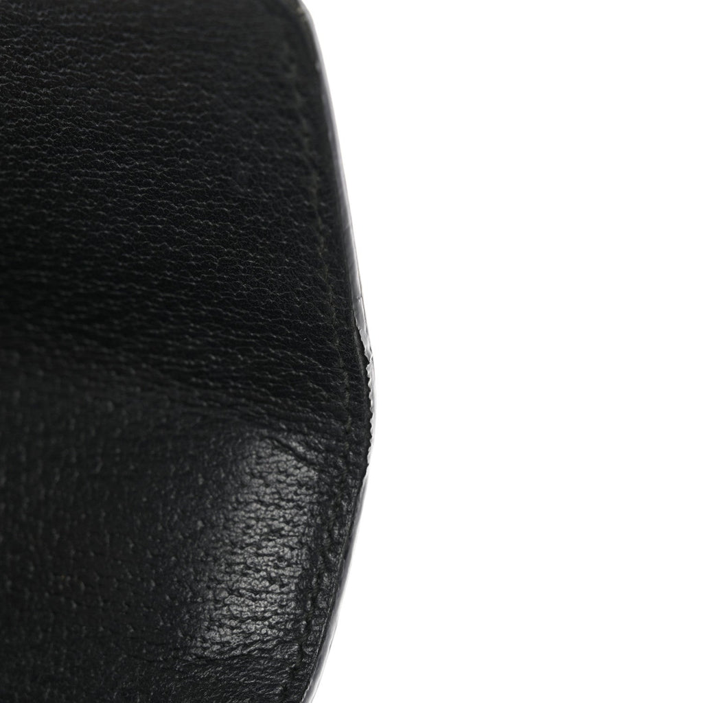 Grained Calfskin Bee Star Small Padlock Shoulder Bag Black