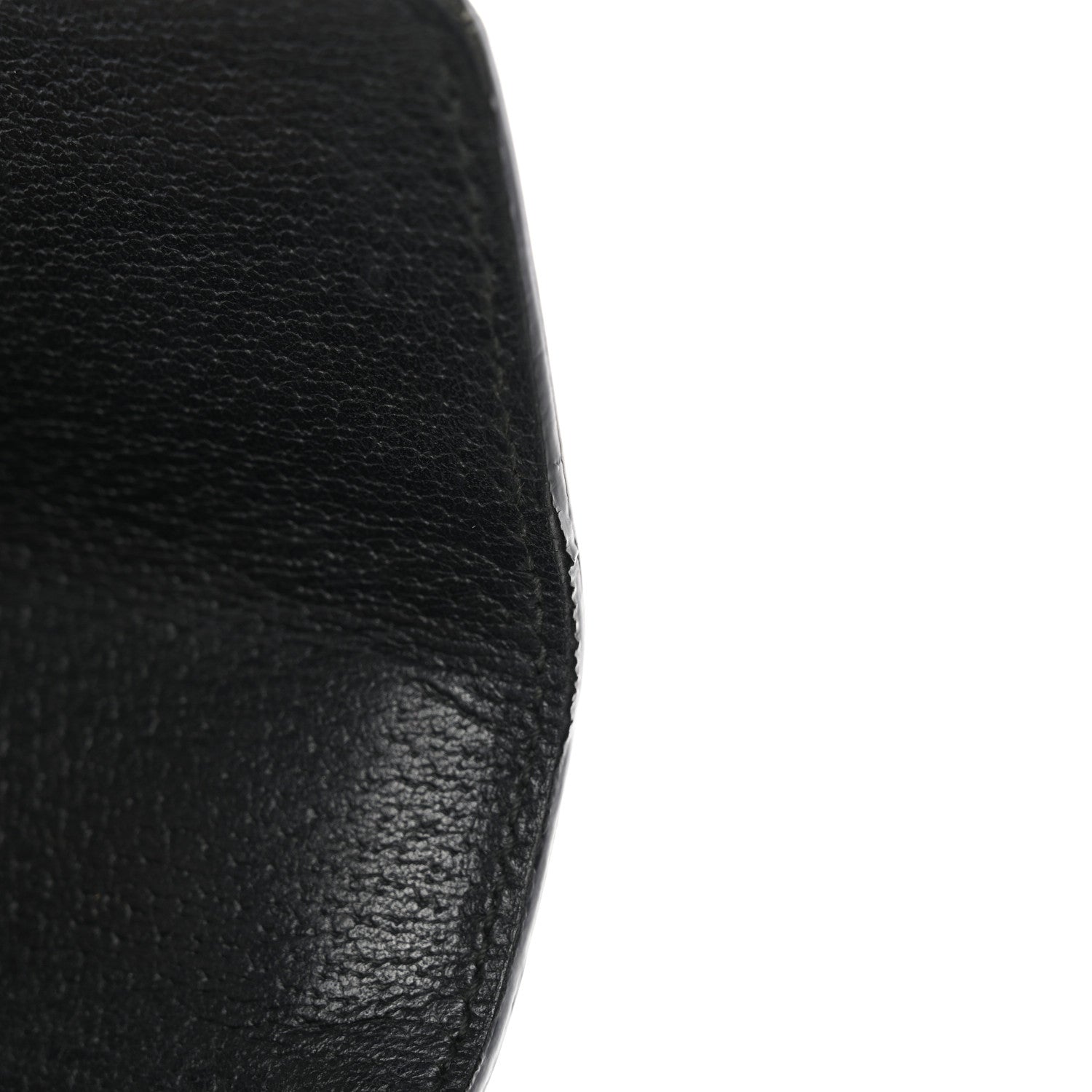 Grained Calfskin Bee Star Small Padlock Shoulder Bag Black