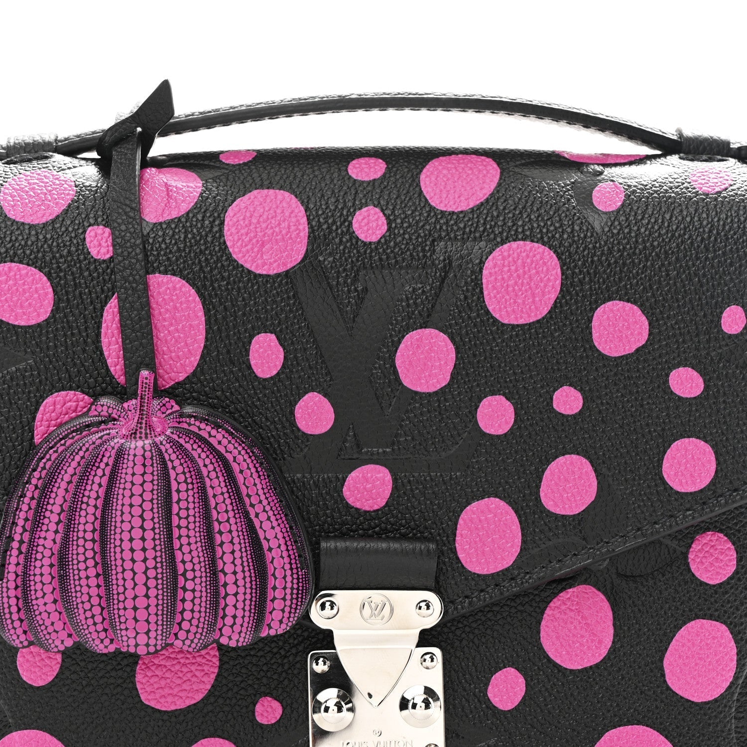 LV x YK Empreinte Monogram Giant Pochette Metis Black Fuchsia