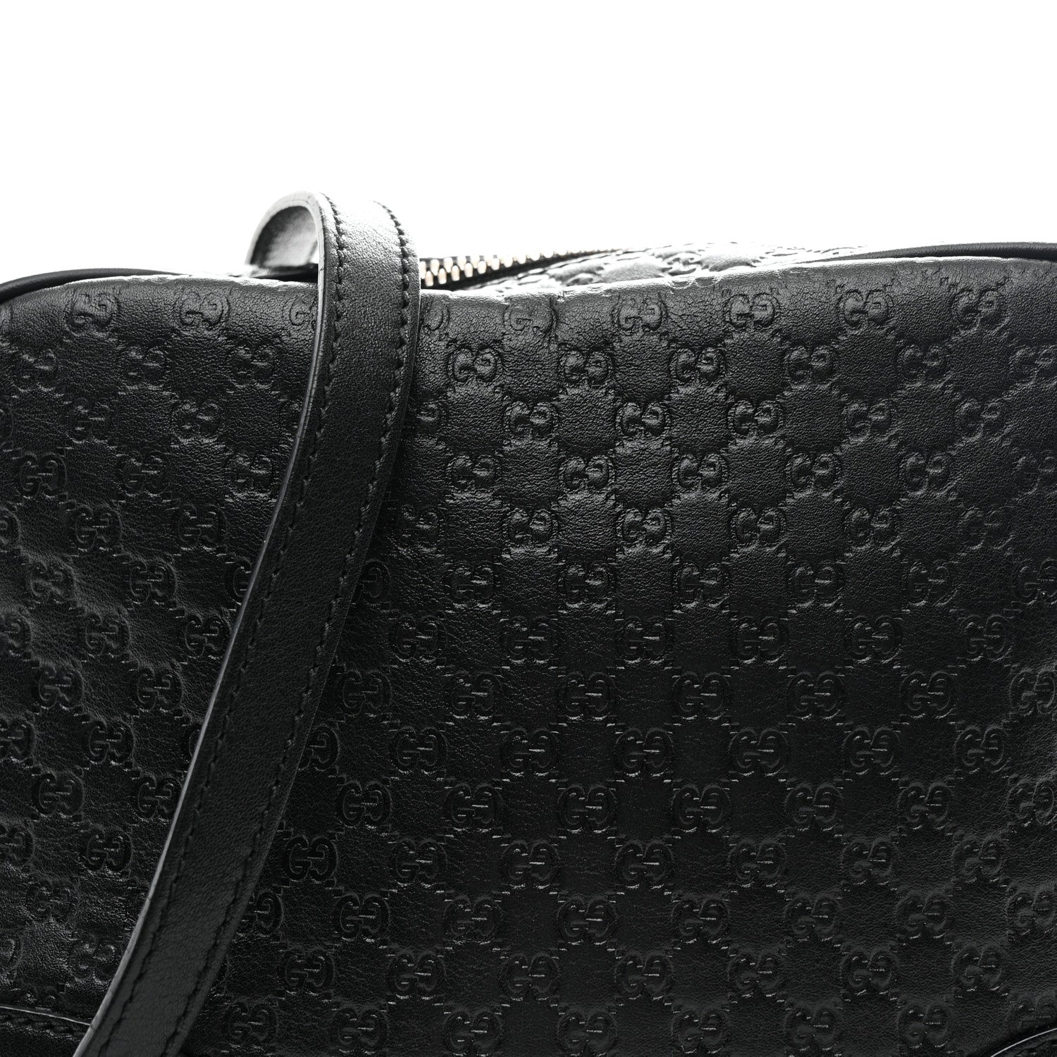Microguccissima Mini Bree Messenger Bag Black