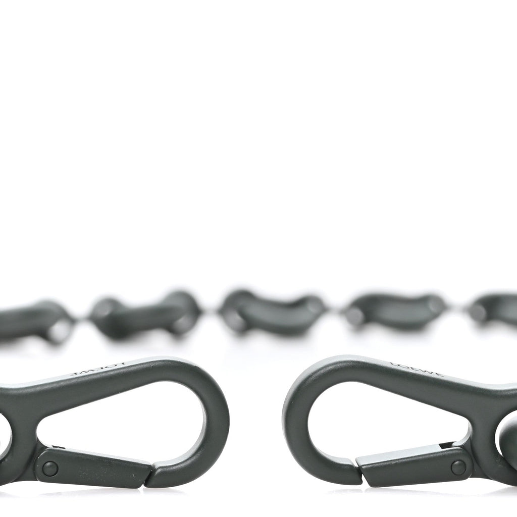 Brass Monochrome Donut Chain Shoulder Strap Olive Green