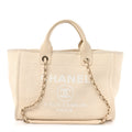 Mixed Fibers Small Deauville Tote White