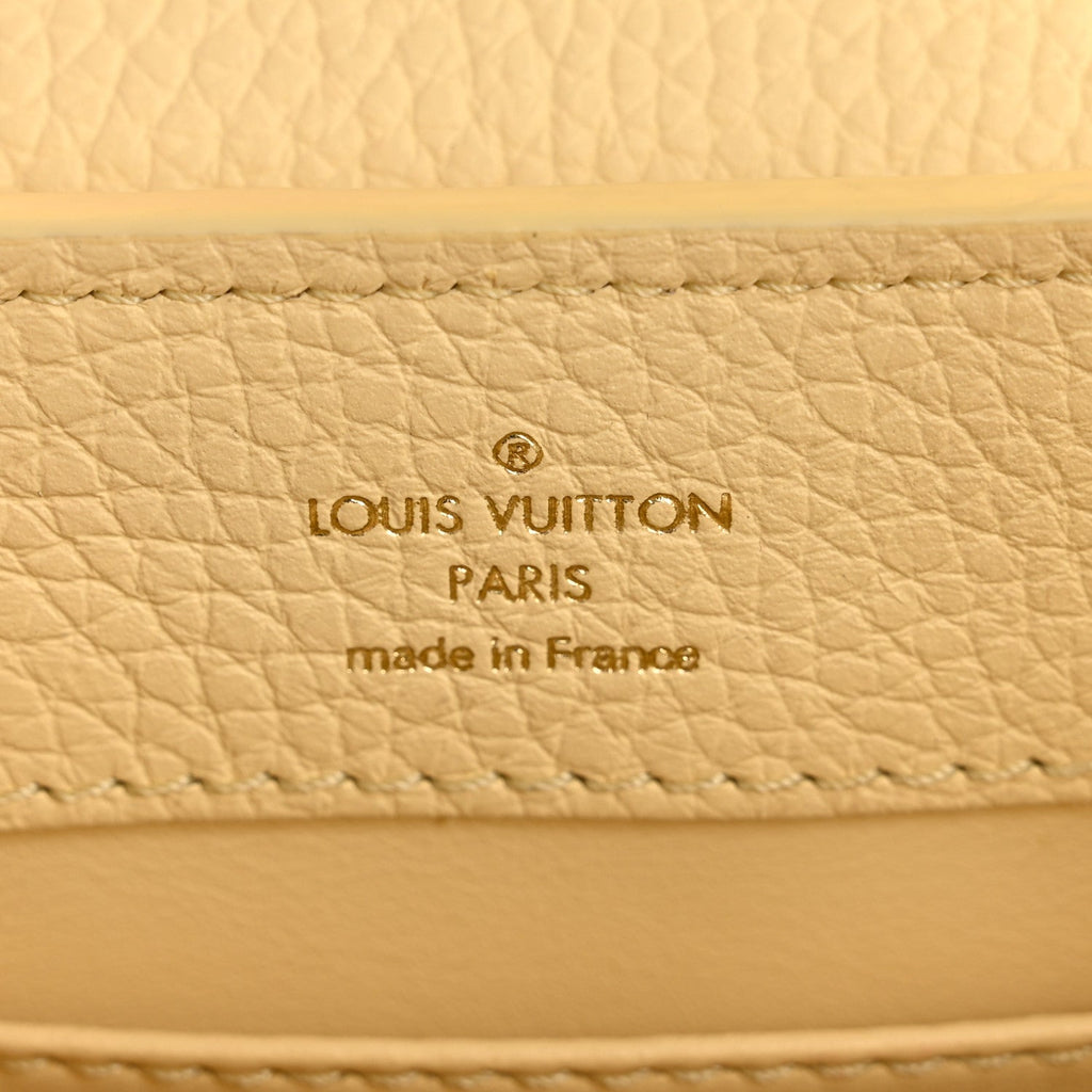 Taurillon Snakeskin Mini Capucines Banane