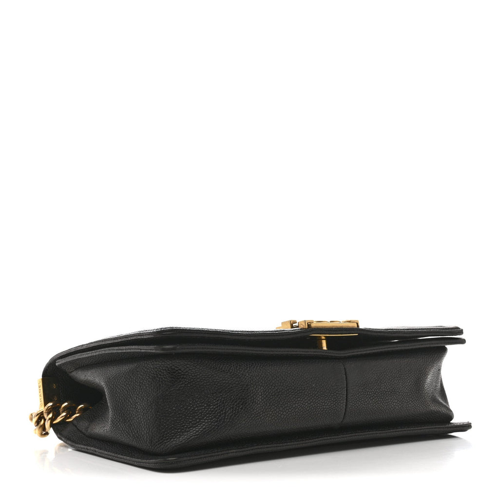 Caviar Quilted New Medium Boy Flap Black