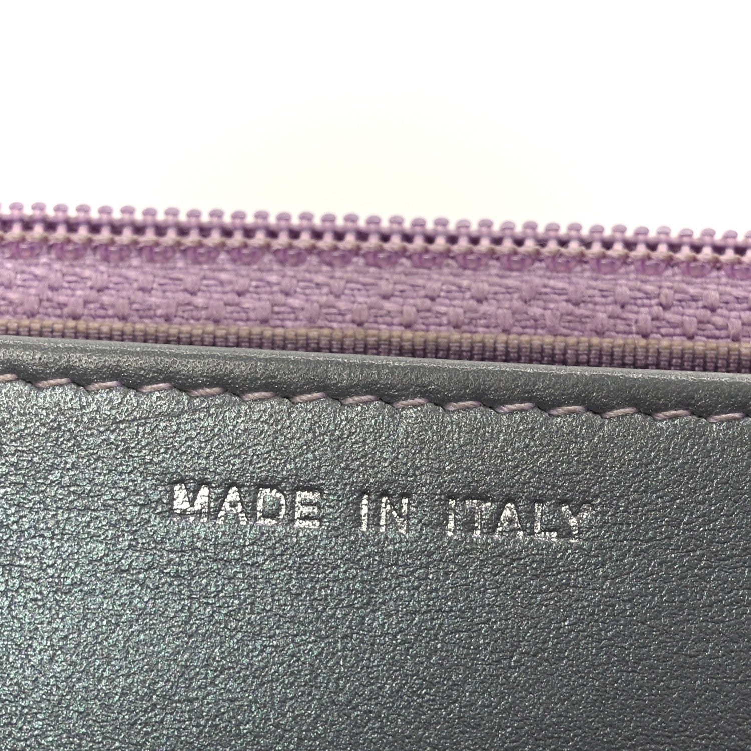 Iridescent Lambskin Quilted Reissue Wallet On Chain WOC Light Purple