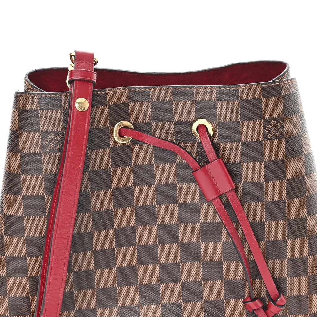 Damier Ebene Neonoe MM Cherry Berry