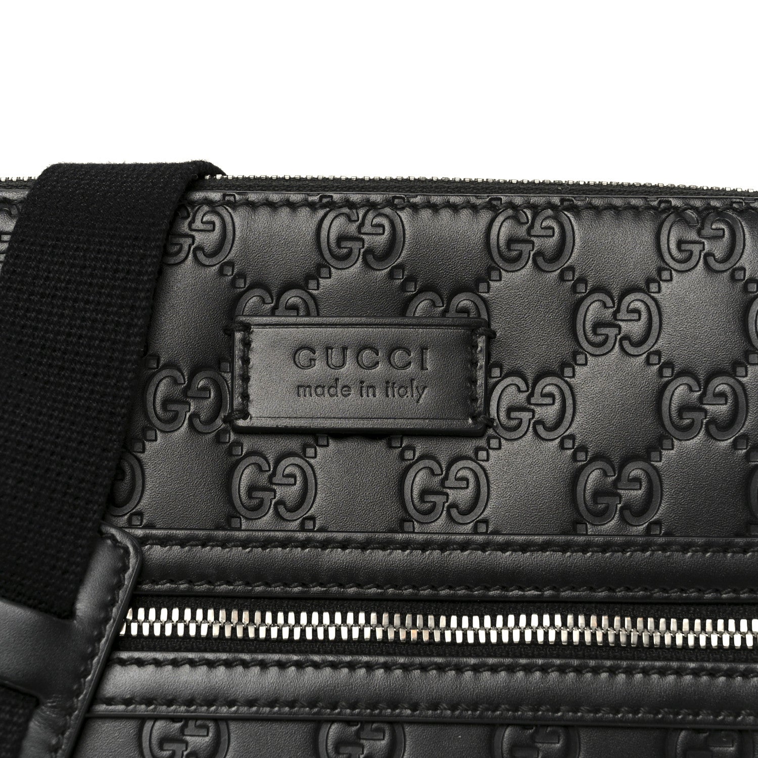 Guccissima Signature Small Messenger Bag Black