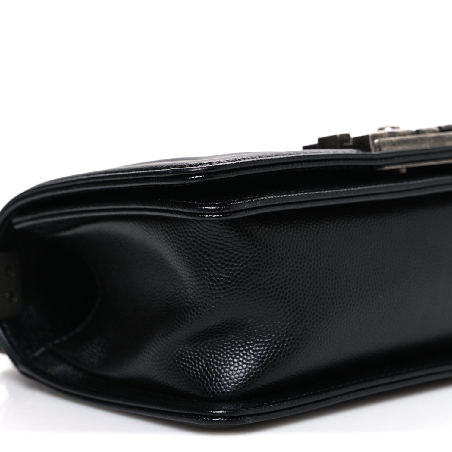 Caviar Quilted Small Boy Flap Black