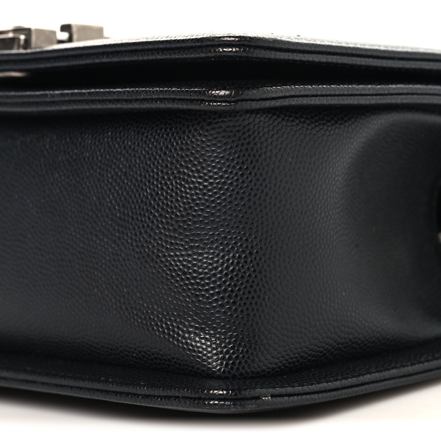 Caviar Quilted Small Boy Flap Black