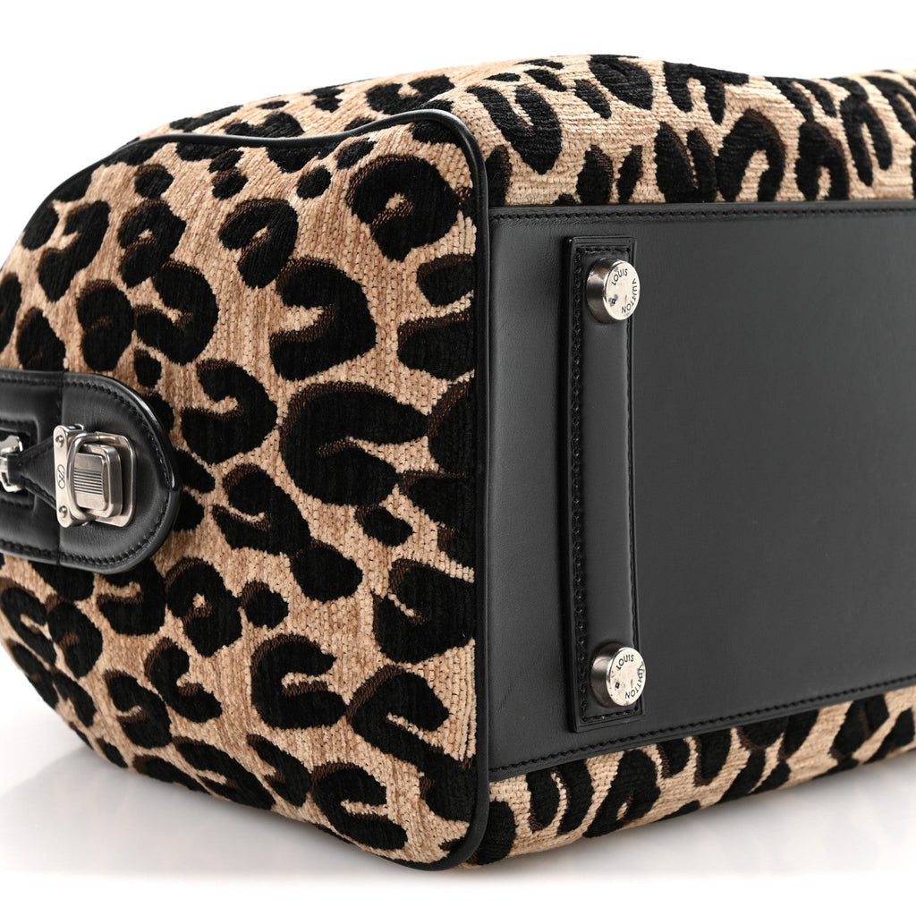 Jacquard Velvet Leopard Print Stephen Sprouse Speedy