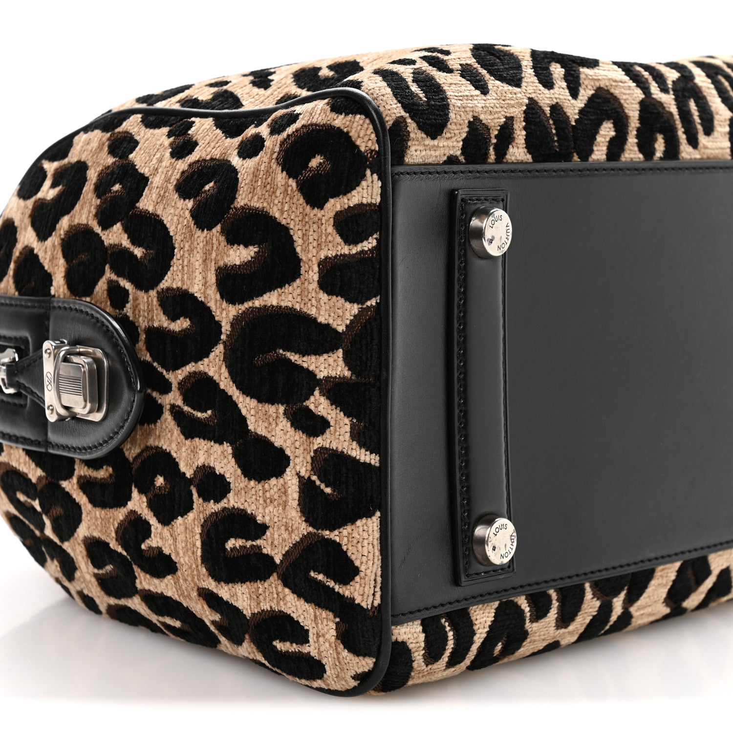 Jacquard Velvet Leopard Print Stephen Sprouse Speedy