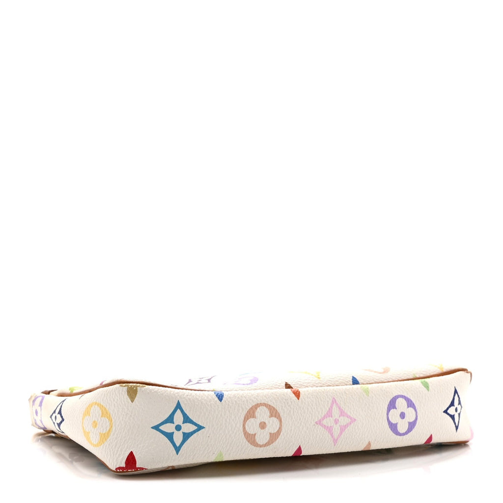 Monogram Multicolor Pochette Accessories White