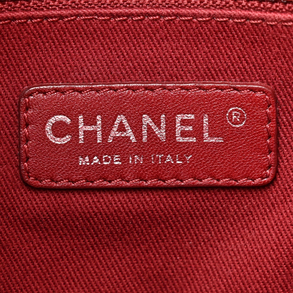 Canvas Mini Deauville Tote Red