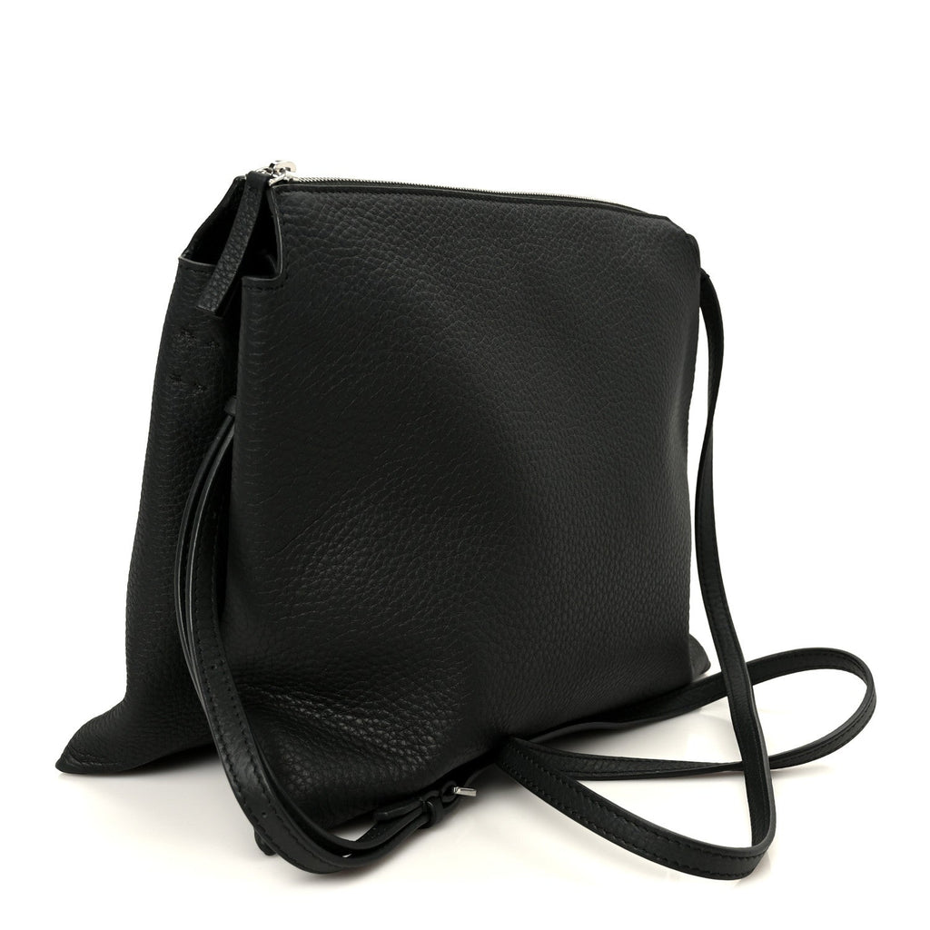 Grained Calfskin Nu Twin Bag Dark Pine