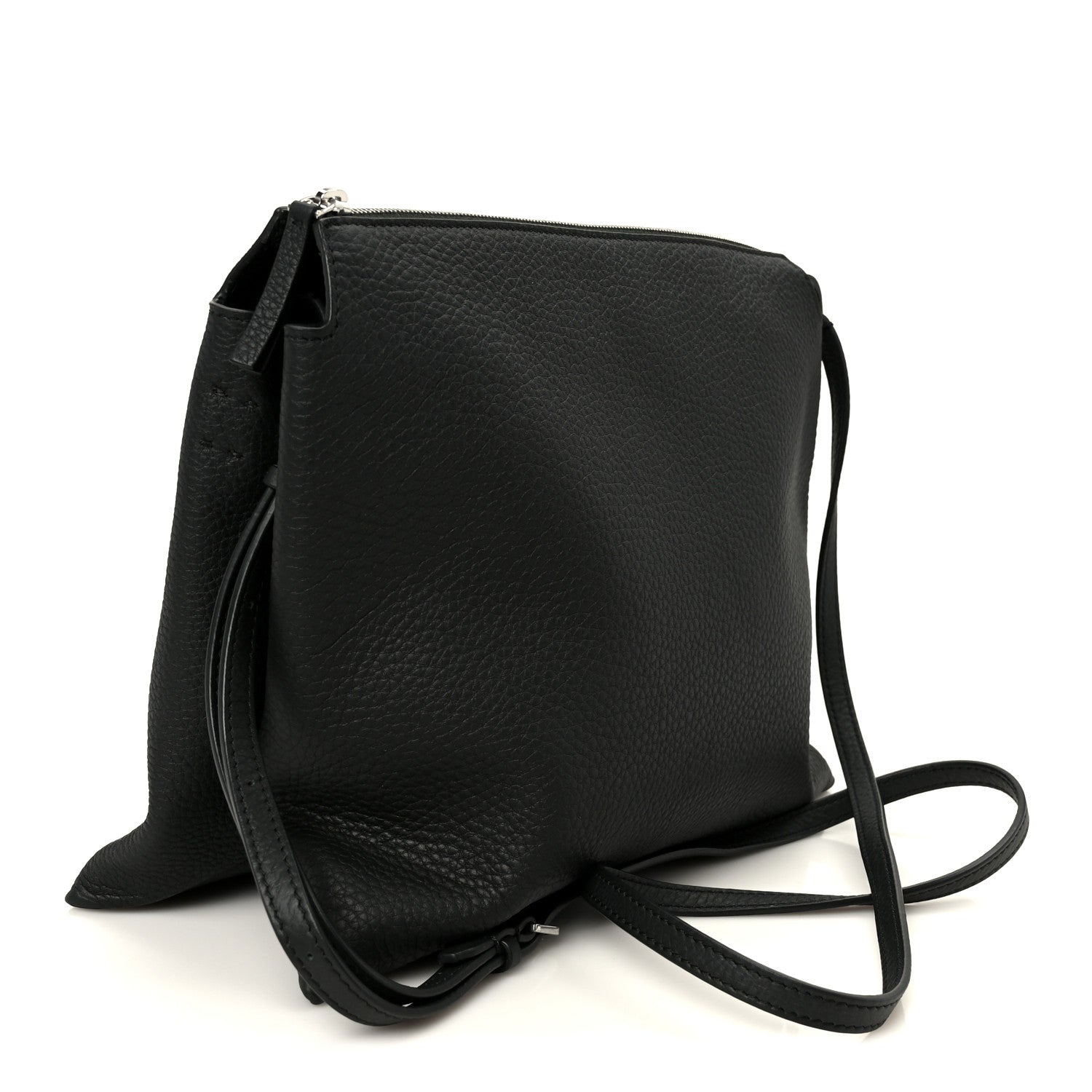 Grained Calfskin Nu Twin Bag Dark Pine