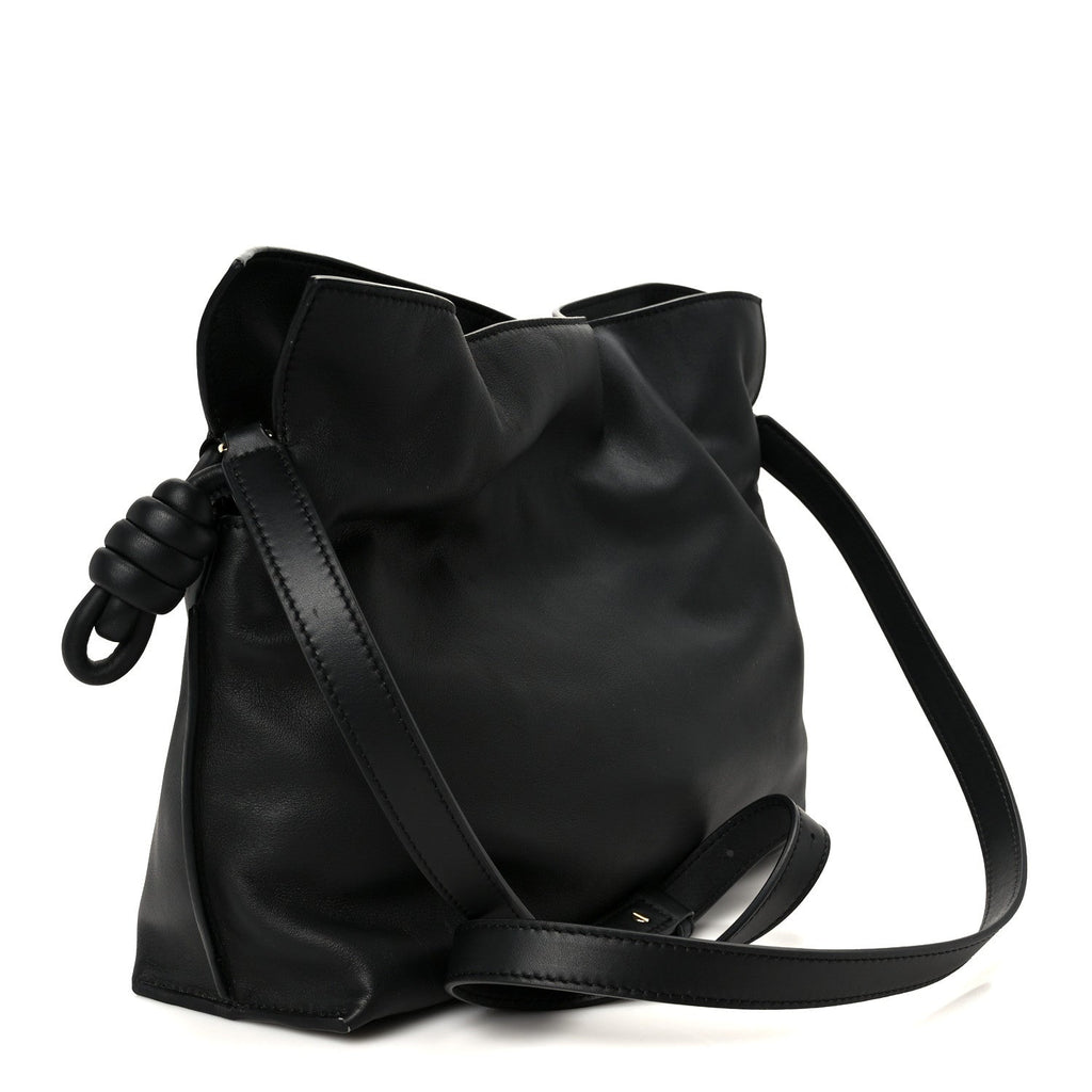 x Albers Nappa Calfskin Medium Flamenco Clutch Black Burgundy