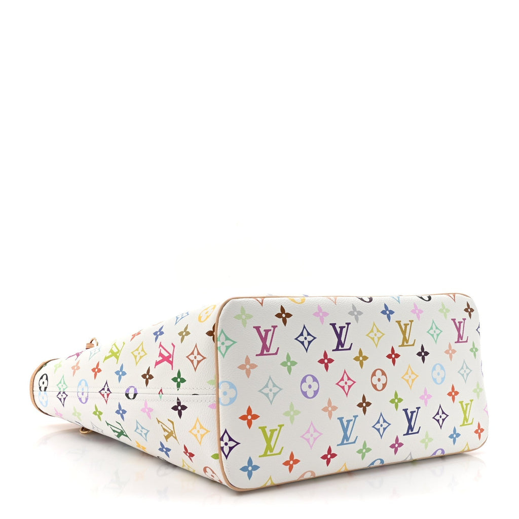 LV X TM Monogram Multicolor Neverfull MM White