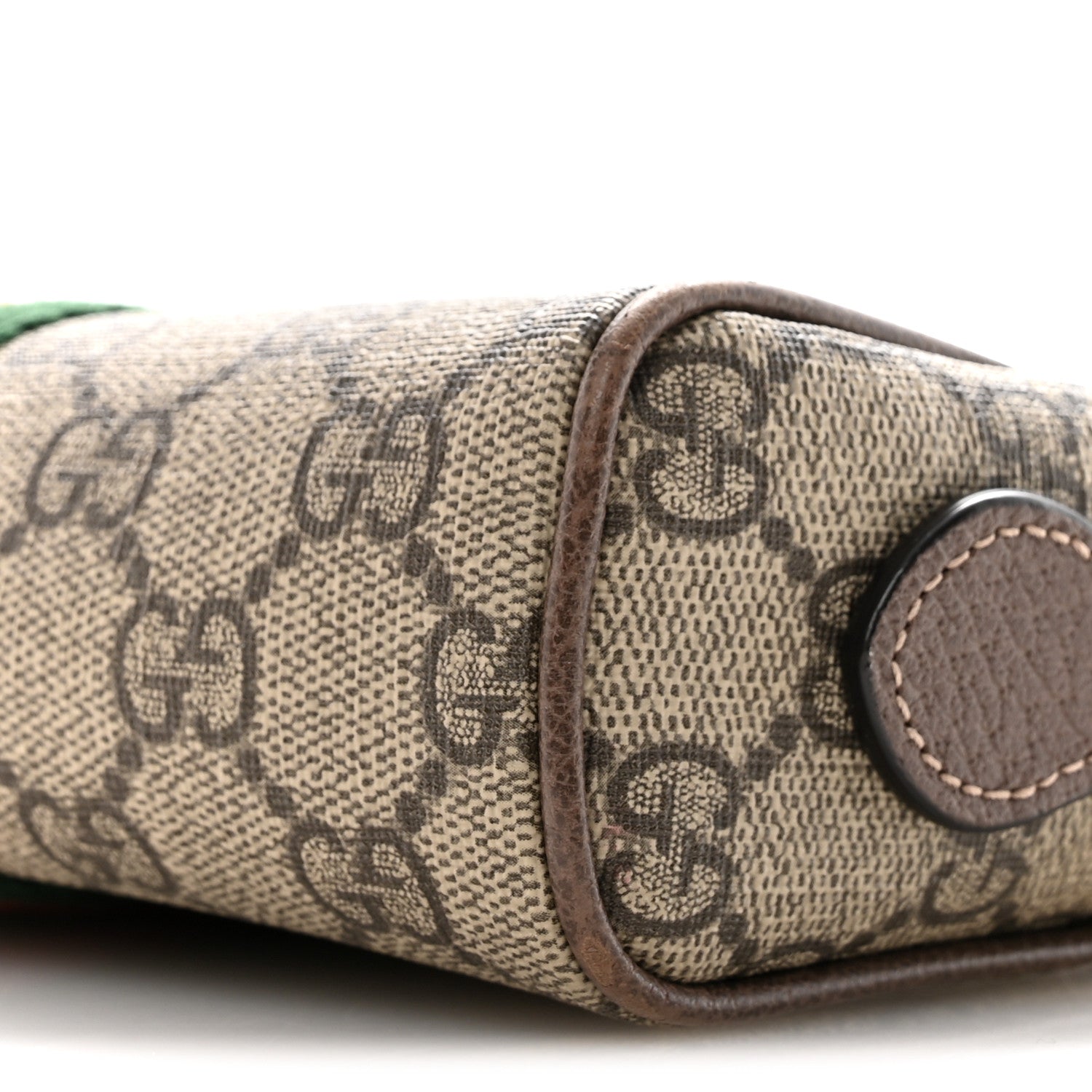 GG Supreme Monogram Web Mini Ophidia Shoulder Bag Brown