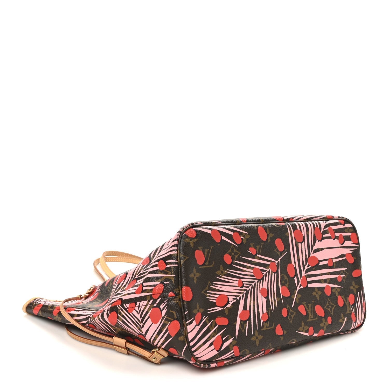 Monogram Jungle Dots Neo Neverfull MM Sugar Pink Poppy