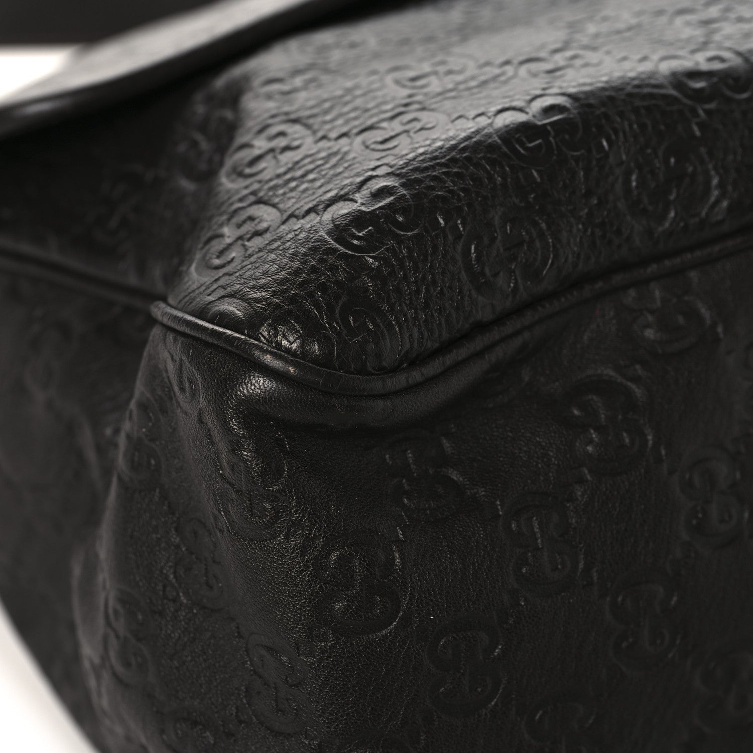 Guccissima Medium Flap Messenger Bag Chocolate