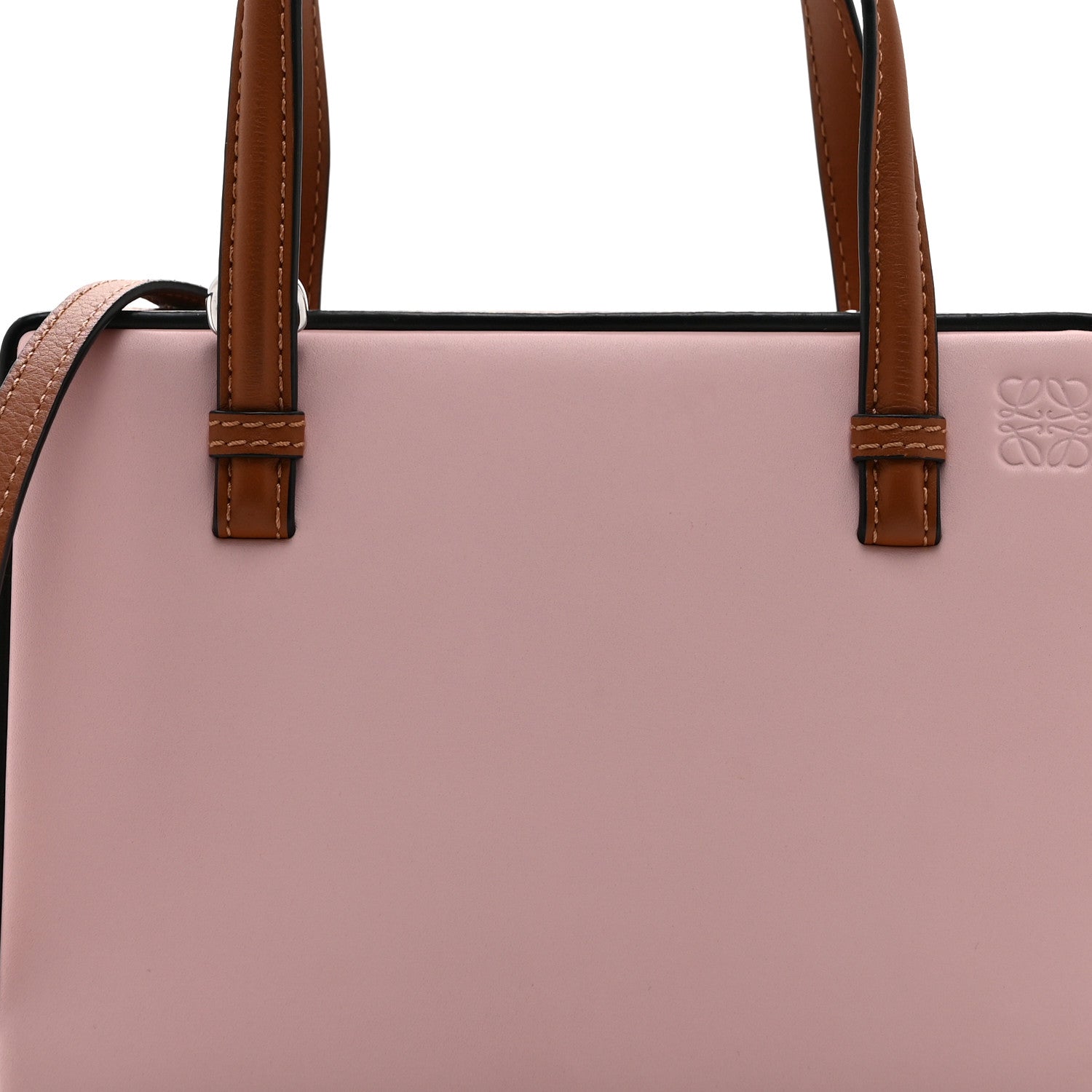 Calfskin Small Postal Bag Pastel Pink Tan