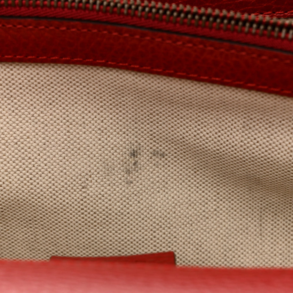 Dollar Calfskin Swarovski Crystal Small Dionysus Shoulder Bag Hibiscus Red