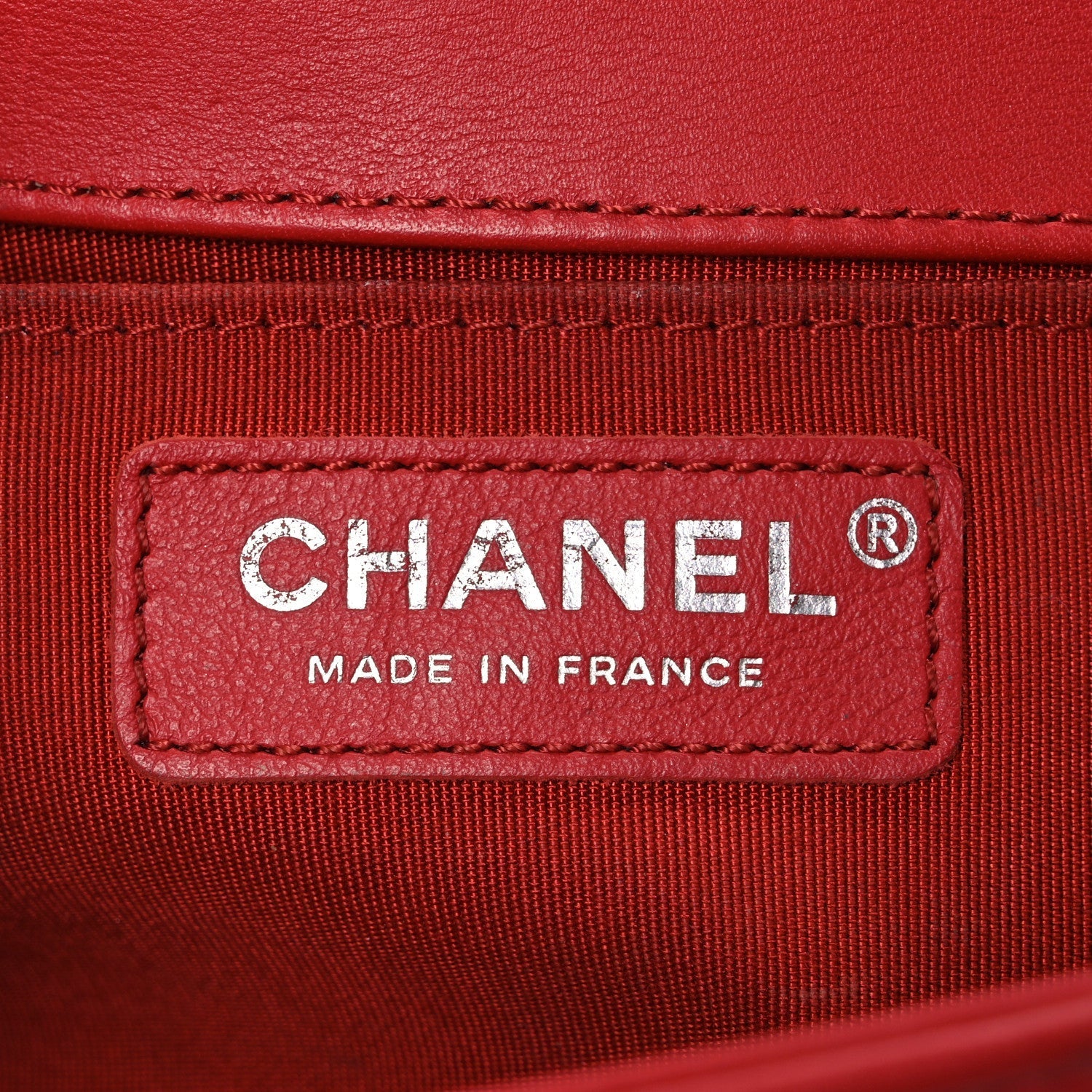 Lambskin Quilted Medium Boy Flap Red