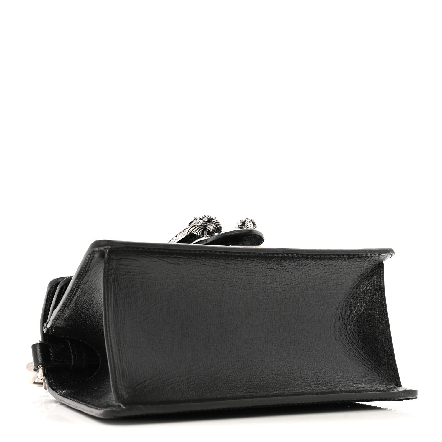 Satin Crystal GG Monogram Mini Dionysus Top Handle Bag Black