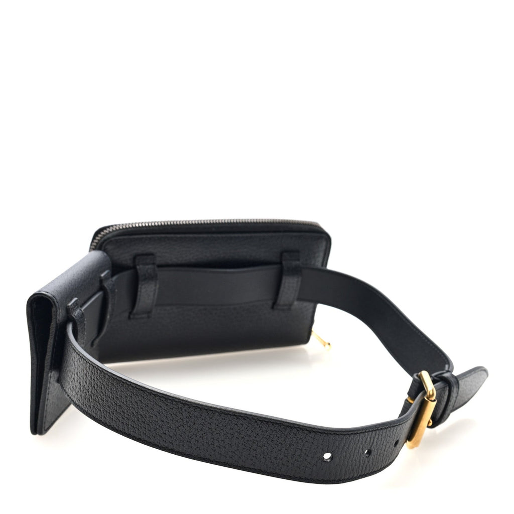 Calfskin GG Marmont Double Belt Bag 70 28 Black