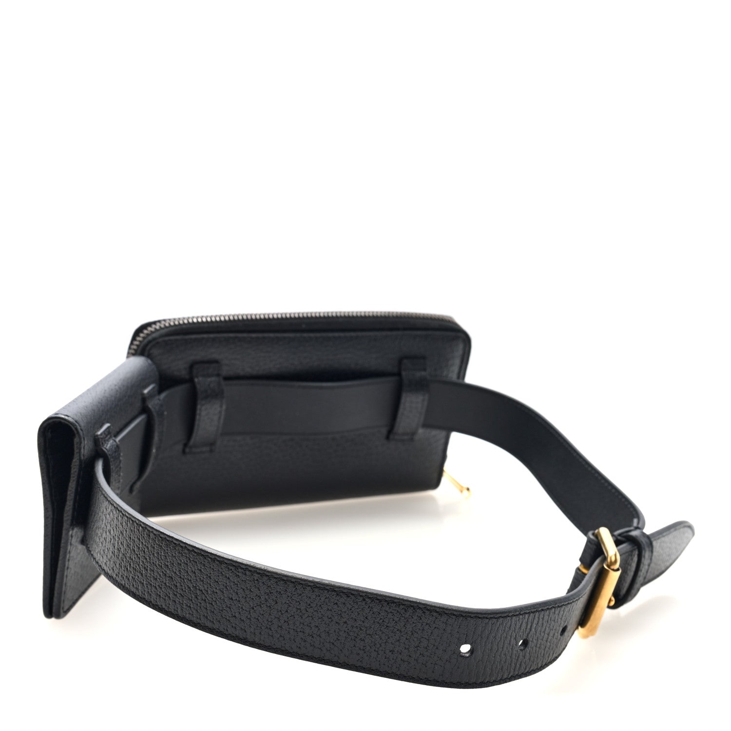 Calfskin GG Marmont Double Belt Bag 70 28 Black