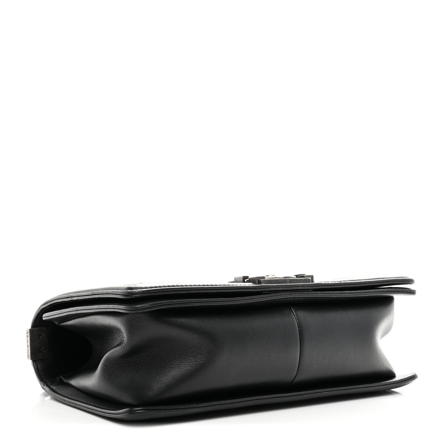 Calfskin Quilted Medium Boy Flap Black