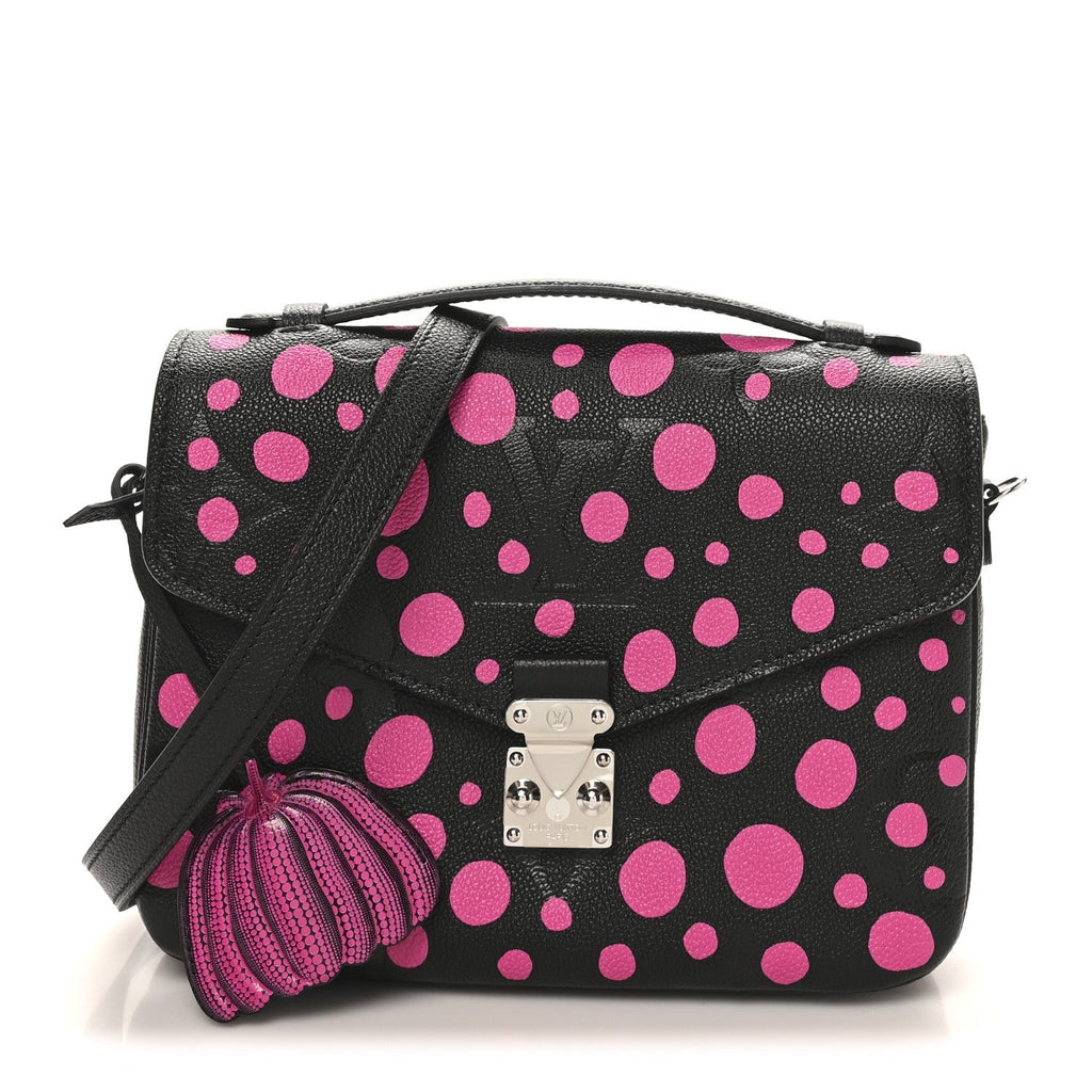 LV x YK Empreinte Monogram Giant Pochette Metis Black Fuchsia