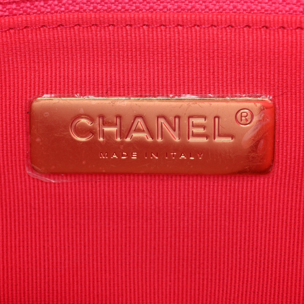 Lambskin Quilted Chanel 19 Hobo Pink