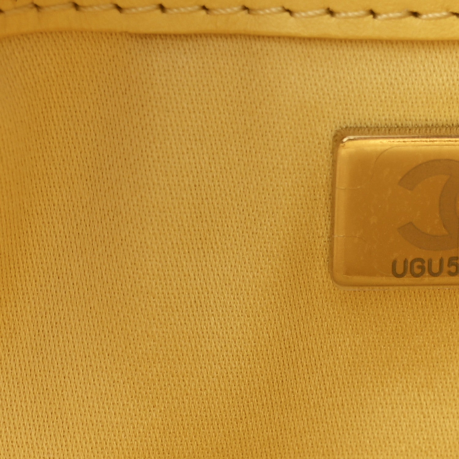 Suede Quilted Mini Chanel 25 Handbag Yellow