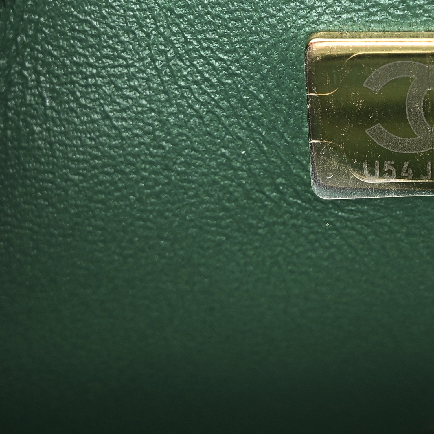 Iridescent Lambskin Quilted Mini Rectangular Flap Green