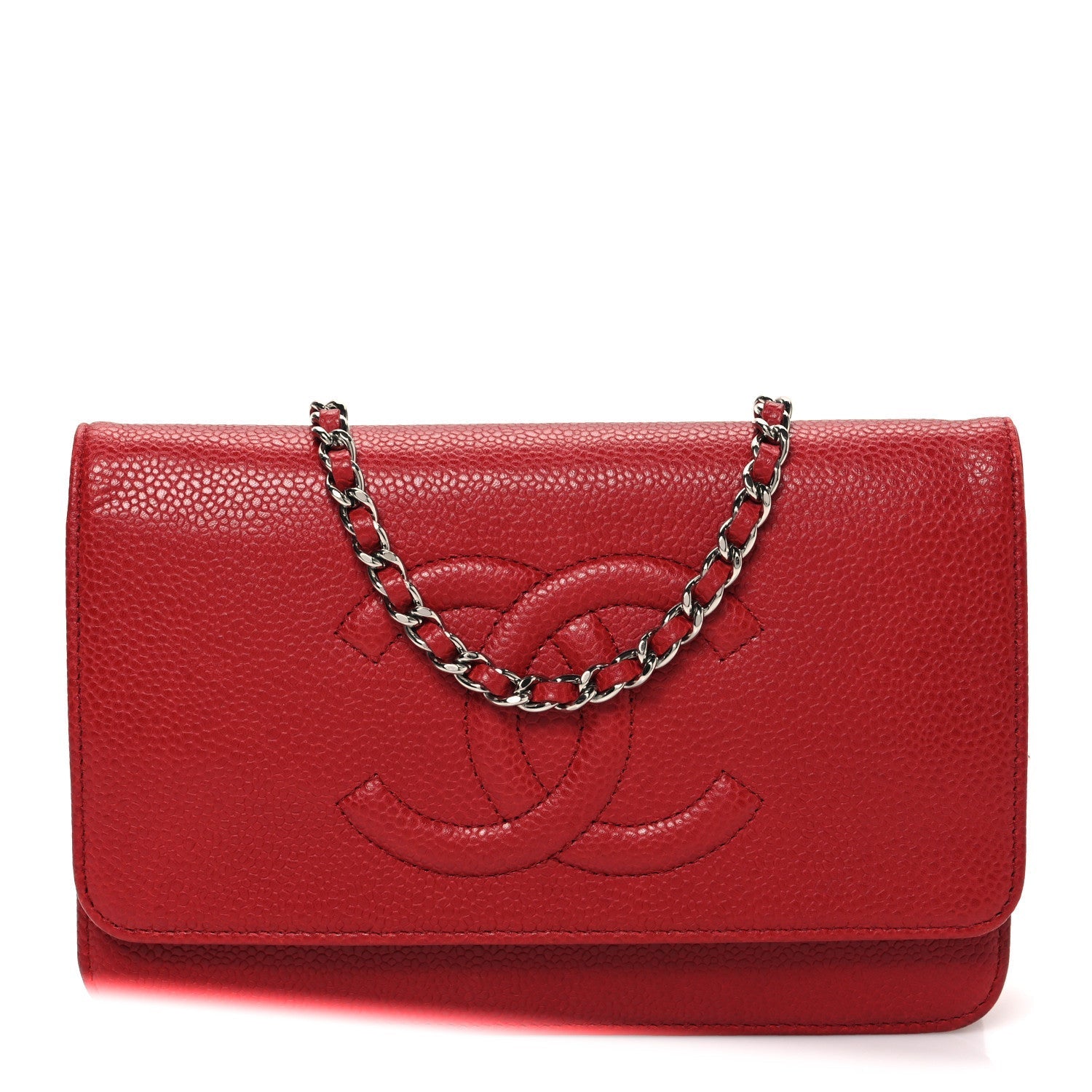 Caviar Timeless CC Wallet on Chain WOC Red