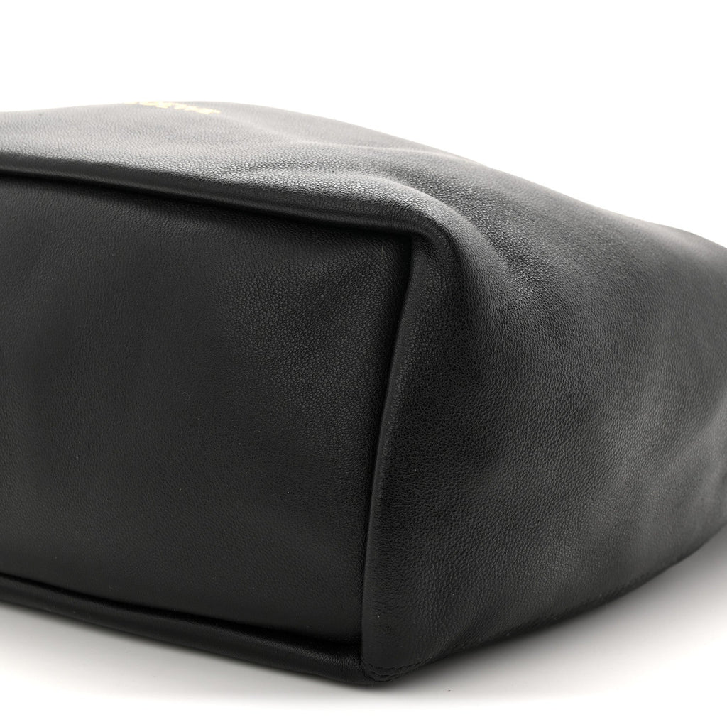 Nappa Small Squeeze Bag Black