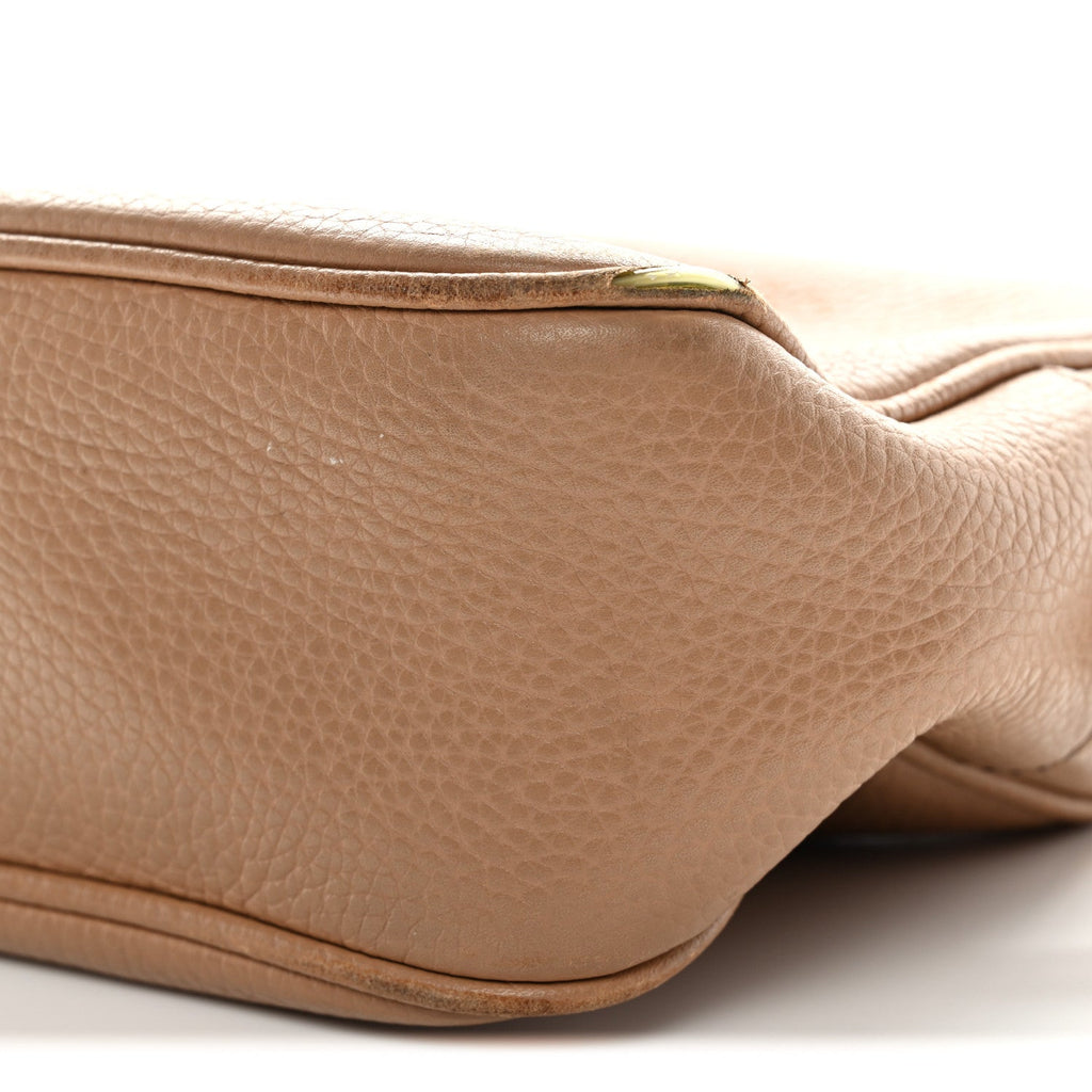 Pebbled Calfskin Small Soho Disco Bag Camelia