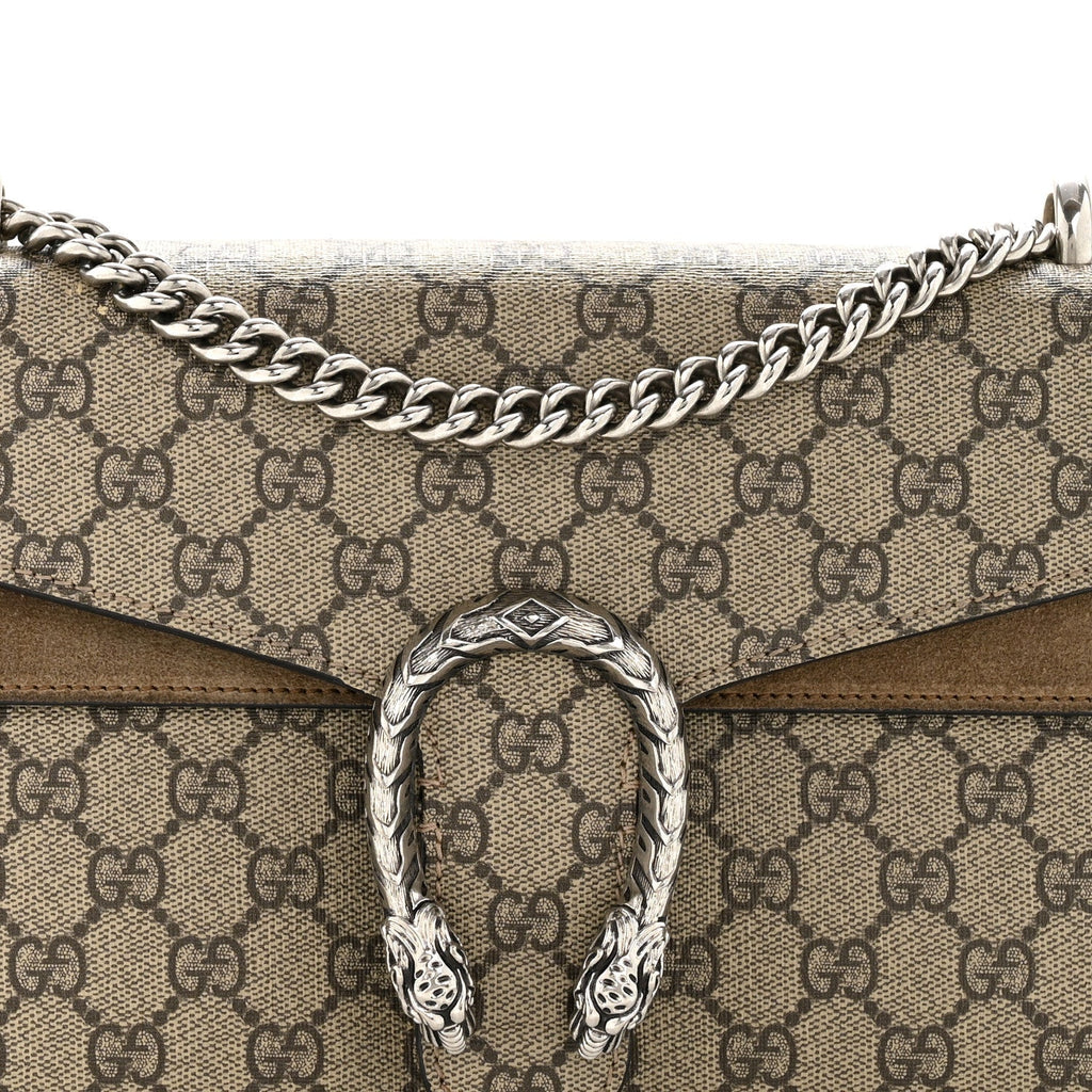 GG Supreme Monogram Small Dionysus Shoulder Bag Taupe