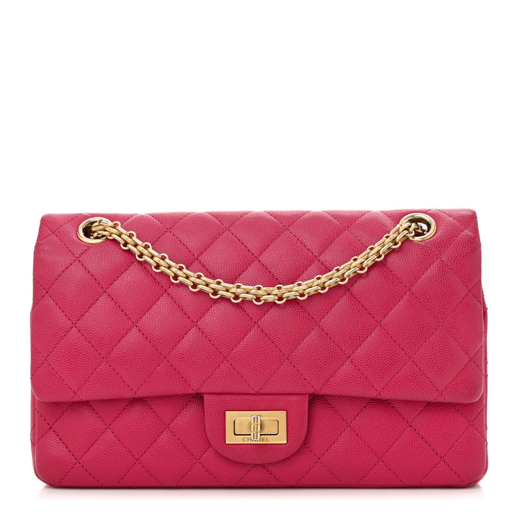 Caviar Quilted 2.55 Reissue 225 Flap Fuchsia
