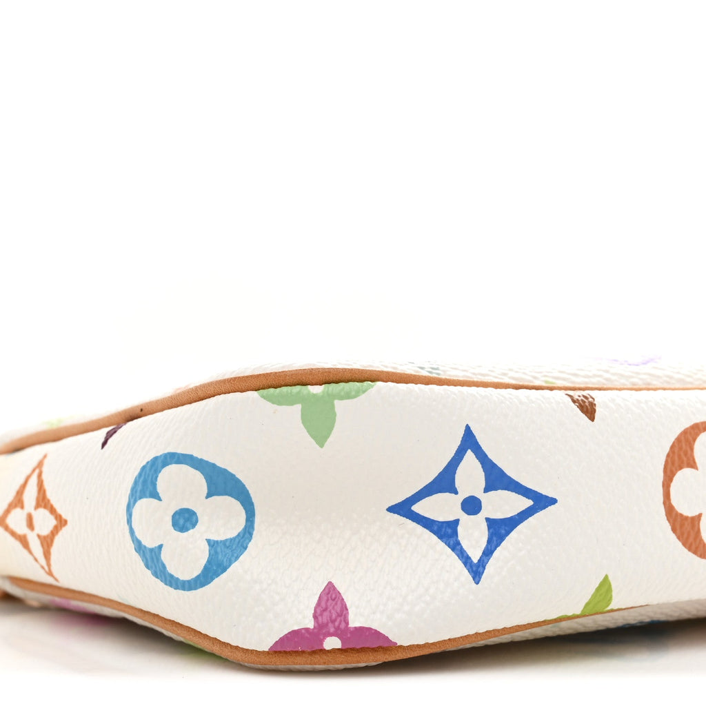 Monogram Multicolor Pochette Accessories White