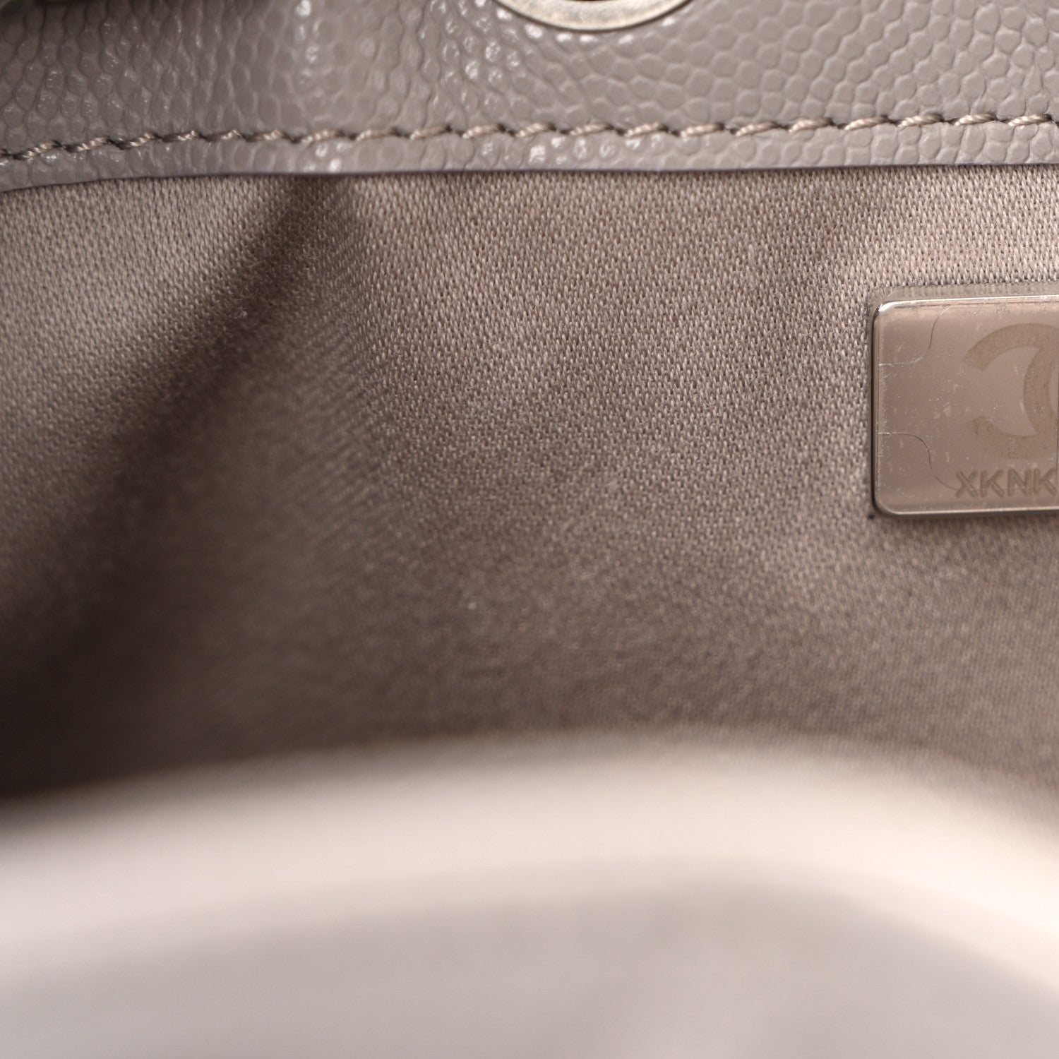 Caviar Quilted Mini Chanel 25 Handbag Dark Grey
