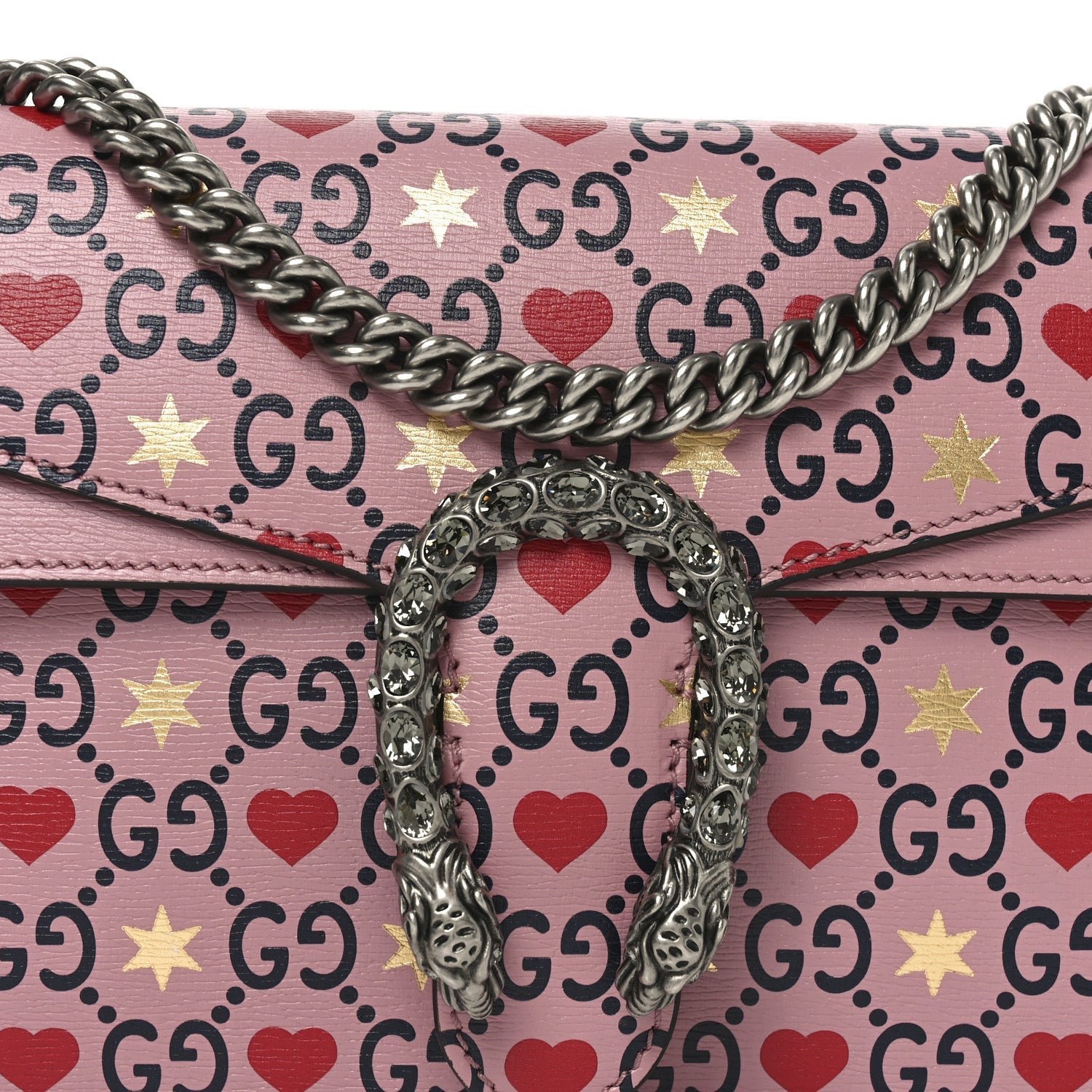 Calfskin Valentine's Day Exclusive Small Dionysus Bag Pink