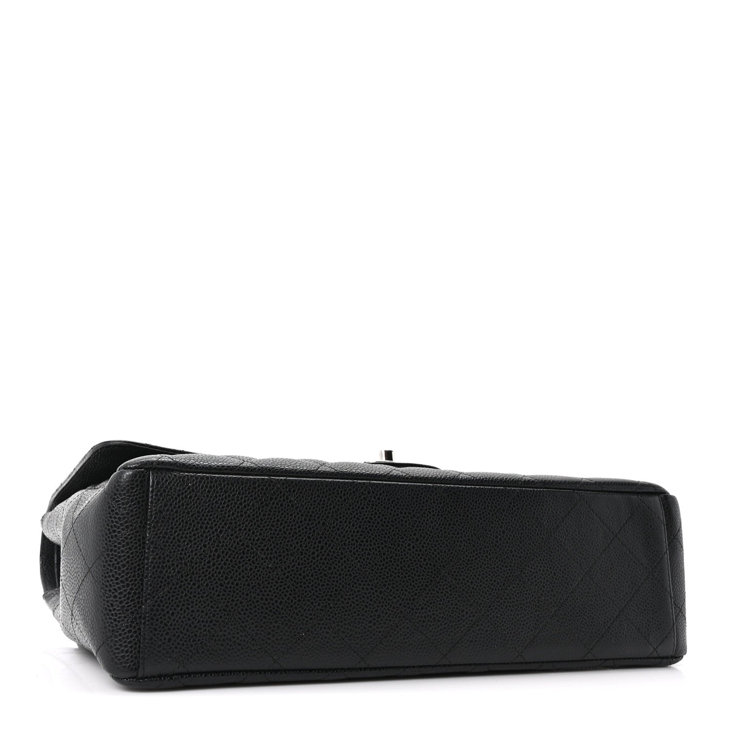 Caviar Quilted Maxi Double Flap Black