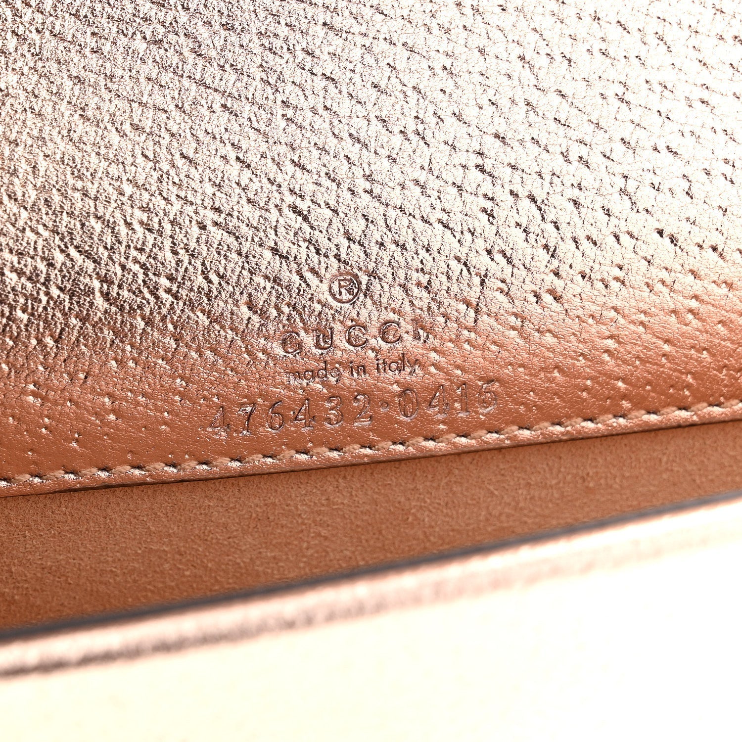 Metallic Calfskin Super Mini Dionysus Shoulder Bag Rose Gold