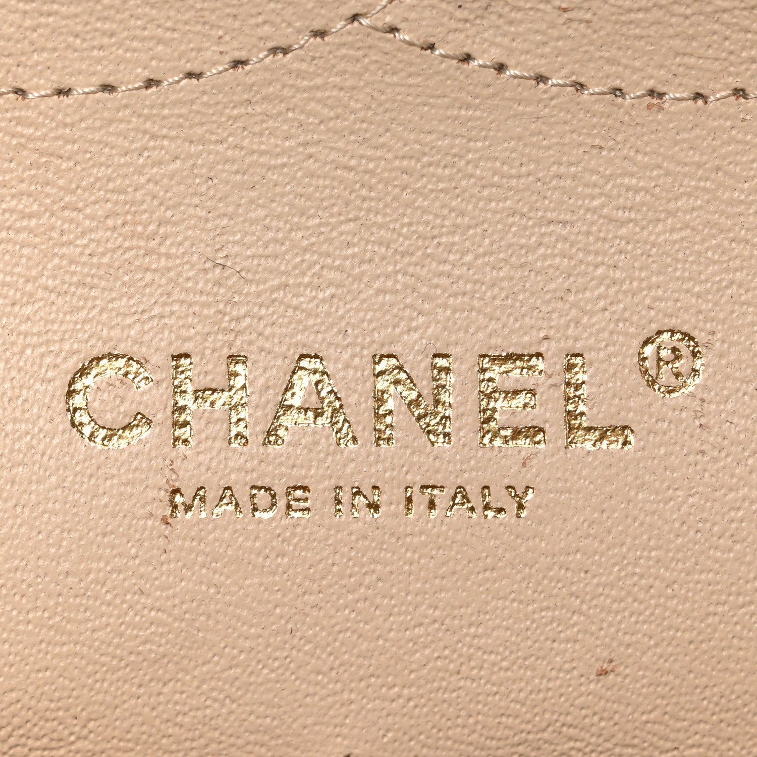 Caviar Quilted Jumbo Double Flap Beige Clair
