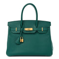 Epsom Birkin 30 Malachite